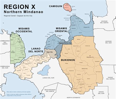 region 10 cities|Northern Mindanao (Region X) Profile – PhilAtlas.
